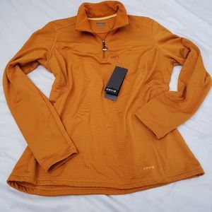 NWT Orvis Horseshoe Hills Quarter-zip Pullover - Gold - Large